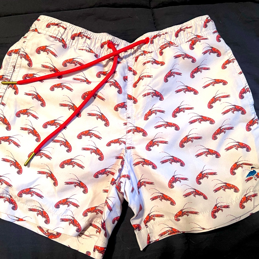 Properly Tied Boys crawfish swim trunks size 7